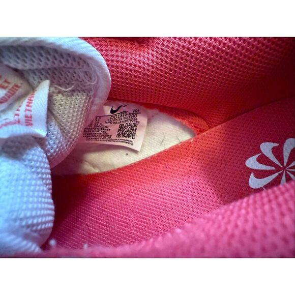 Nike Women's Dunk Low Top Lace Up Leather Sneaker Shoes White Pink Size 8 - Picture 5 of 10